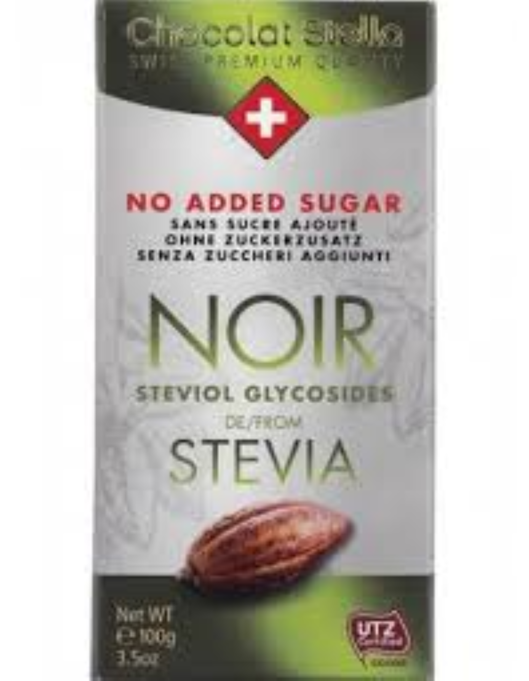 STELLA NAS DARK CHOCOLATE STEVIA 100G